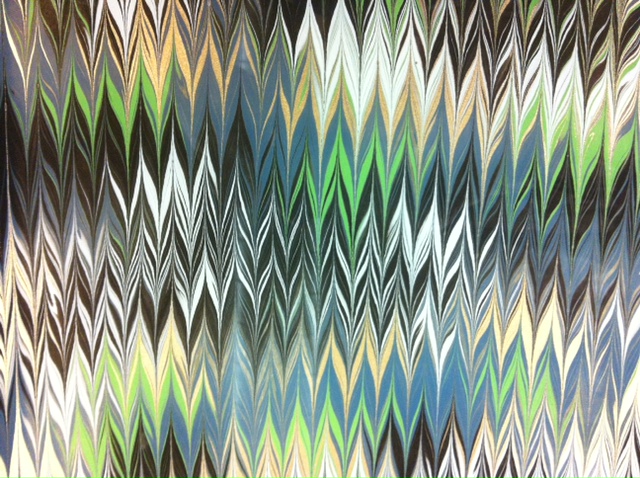 Problems & Solutions for Doing a Good Chevron Marbling Pattern